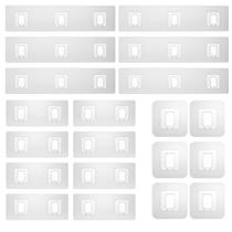 Ganchos de reposição adesivos Shower Caddy, pacote com 20 unidades FEPTUASE Ganchos de reposição adesivos Shower Caddy, pacote com 20 unidades FEPTUASE