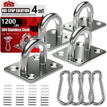Ganchos de Techo Sprookber de Acero Inoxidable 304 con Ojo de Placa y Mosquetones Ganchos de Techo Sprookber de Acero Inoxidable 304 con Ojo de Placa y Mosquetones