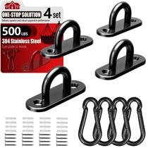 Ganchos de Techo Sprookber de Acero Inoxidable 304 con Ojo y Mosquetón