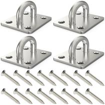 Ganchos de teto Hulless 304 em aço inoxidável 5x4 cm com parafusos