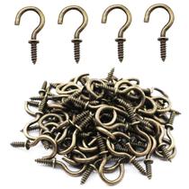 Ganchos de teto IDEALSV Ganchos de parafuso pequenos em bronze (pacote com 40)