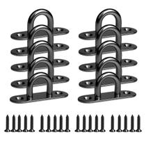 Ganchos de Teto WOFTD 10 Unidades Preto Aço Resistente Ganchos de Teto WOFTD 10 Unidades Preto Aço Resistente
