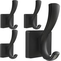 Ganchos de toalha de parede TOFIIGREM Black Heavy Duty Alumínio em Liga de Alumínio Ganchos de toalha de parede TOFIIGREM Black Heavy Duty Alumínio em Liga de Alumínio