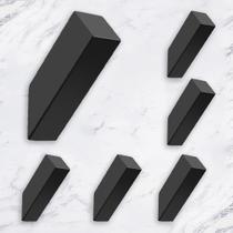 Ganchos de toalha NINETREX Black Matte Black Robe Hook, pacote com 6