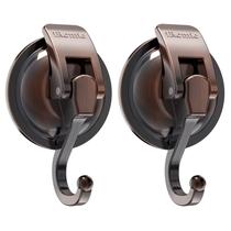 Ganchos de ventosa a vácuo IrOmic Heavy Duty (pacote com 2), bronze vermelho