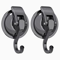 Ganchos de ventosa a vácuo IrOmic Heavy Duty (pacote com 2) Gun Silver