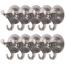 Ganchos de ventosa Antimbee Transparent Grey, pacote com 10