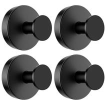 Ganchos de ventosa BKV para janela de vidro, chuveiro, pacote com 4 (pretos) Ganchos de ventosa BKV para janela de vidro, chuveiro, pacote com 4 (pretos)