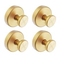 Ganchos de ventosa Bntuk para chuveiro e banheiro - pacote com 4 unidades douradas Ganchos de ventosa Bntuk para chuveiro e banheiro - pacote com 4 unidades douradas