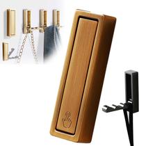 Ganchos dobráveis para montagem em parede Devenirriche Zinc Alloy Brushed Gold