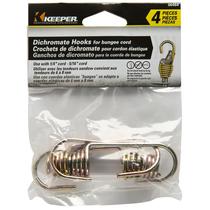 Ganchos elásticos de dicromato de reposição para cabos elásticos, pacote com 4