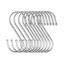 Ganchos Em S De Aço Inoxidável Preto E Prata Multiuso Para Pendurar Em Casa, Cozinha, Banheiro,