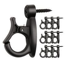 Ganchos GEZIDEA Elrswy, pacote com 40, para pendurar luzes de corda pretas Ganchos GEZIDEA Elrswy, pacote com 40, para pendurar luzes de corda pretas