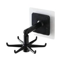 Ganchos Giratórios Organizador De Cozinha Multifuncional Sem Furos Rotativo Criativo Suporte De