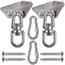 Ganchos giratórios SELEWARE em aço inoxidável, capacidade de 1000 kg, pacote com 2 unidades Ganchos giratórios SELEWARE em aço inoxidável, capacidade de 1000 kg, pacote com 2 unidades