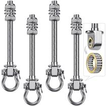 Ganchos giratórios SELEWARE Heavy Duty Bearing, capacidade de 1500 libras, 4 unidades Ganchos giratórios SELEWARE Heavy Duty Bearing, capacidade de 1500 libras, 4 unidades