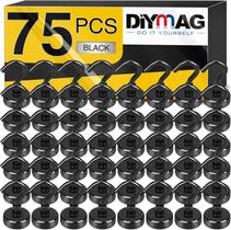 Ganchos magnéticos DIYMAG 30 libras Strong Heavy Duty, pacote com 75, pretos Ganchos magnéticos DIYMAG 30 libras Strong Heavy Duty, pacote com 75, pretos