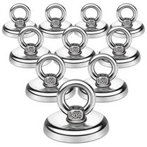 Ganchos magnéticos E BAVITE 45 kg para serviços pesados com furo escareado Ganchos magnéticos E BAVITE 45 kg para serviços pesados com furo escareado