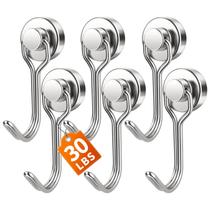 Ganchos Magnéticos FINDMAG 30 lb Resistentes e de Alta Resistência, Kit com 6 Ganchos Magnéticos FINDMAG 30 lb Resistentes e de Alta Resistência, Kit com 6