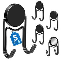 Ganchos magnéticos LOVIMAG Black 50 libras, giratórios, pesados, 5 unidades