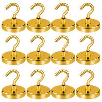 Ganchos magnéticos LOVIMAG Yellow 50 kg para cabines de cruzeiro, pacote com 12