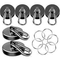 Ganchos magnéticos MIKEDE Heavy Duty 68 kg, neodímio giratório, pacote com 6
