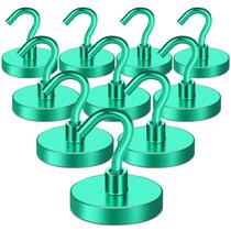 Ganchos magnéticos MIKEDE Heavy Duty 68 kg, neodímio, pacote com 10 unidades, verdes