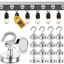 Ganchos Magnéticos para Almacenamiento DIYMAG 16 Piezas Soporte de 54 kg Ganchos Magnéticos para Almacenamiento DIYMAG 16 Piezas Soporte de 54 kg