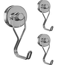 Ganchos magnéticos Tohoer 45 kg, ímãs de neodímio, pacote com 3