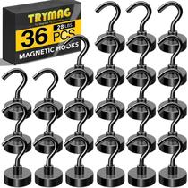 Ganchos magnéticos TRYMAG Black 36 unidades Heavy Duty 13 kg Pull Ganchos magnéticos TRYMAG Black 36 unidades Heavy Duty 13 kg Pull