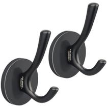 Ganchos magnéticos ULIBERMAGNET Strong Double, pacote com 2 (pretos) Ganchos magnéticos ULIBERMAGNET Strong Double, pacote com 2 (pretos)