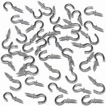 Ganchos metálicos para xícaras Hulless, 100 peças, 1,3 cm, prateados Ganchos metálicos para xícaras Hulless, 100 peças, 1,3 cm, prateados