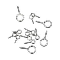 Ganchos Mini Olho De Ovelha 8/10mm Para Charms De Pérolas, Acessórios De Joias DIY, 100 Peças