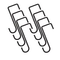 Ganchos para Armazenamento cozyou Kit com 8 Unidades 15 cm para Cerca de Vinil Aço Branco Ganchos para Armazenamento cozyou Kit com 8 Unidades 15 cm para Cerca de Vinil Aço Branco