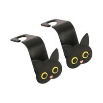 Ganchos Para Assento De Carro Em Forma De Gato, 2 Peças, Organizador De Bolsas E Roupas, Acessórios