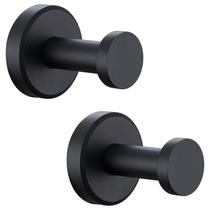 Ganchos para Banheiro APLusee Preto Fosco em Aço Inoxidável, 2 Unidades Ganchos para Banheiro APLusee Preto Fosco em Aço Inoxidável, 2 Unidades