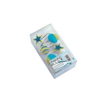 Ganchos para Cortina Cj C/12 Star 711_Jm1001 4X4Cm Azul Claro/Amarelo Claro