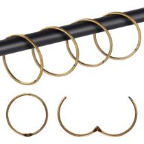 Ganchos para cortinas de chuveiro Mafegu Roman Rings 30 unidades de metal de bronze Ganchos para cortinas de chuveiro Mafegu Roman Rings 30 unidades de metal de bronze