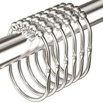 Ganchos para cortinas de chuveiro MENGJINGO Wide Rust Proof Stainless Steel Ganchos para cortinas de chuveiro MENGJINGO Wide Rust Proof Stainless Steel