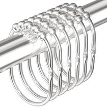 Ganchos para cortinas de chuveiro MENGJINGO Wide Rust Proof Stainless Steel