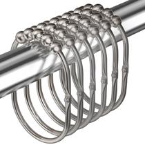 Ganchos para cortinas de chuveiro MENGJINGO Wide Rust Proof Stainless Steel