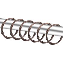 Ganchos para cortinas de chuveiro TCMAO, metal à prova de ferrugem, pacote com 12 unidades, bronze Ganchos para cortinas de chuveiro TCMAO, metal à prova de ferrugem, pacote com 12 unidades, bronze