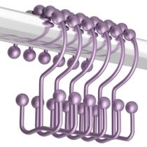 Ganchos para cortinas de chuveiro Titanker, metal resistente à ferrugem, conjunto de 12