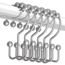 Ganchos para cortinas de chuveiro Titanker, resistente à ferrugem, conjunto de 12