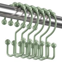 Ganchos para cortinas de chuveiro Titanker, resistente à ferrugem, conjunto de 12