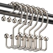 Ganchos para cortinas de chuveiro Titanker Rust Proof Metal, conjunto de 12 Ganchos para cortinas de chuveiro Titanker Rust Proof Metal, conjunto de 12