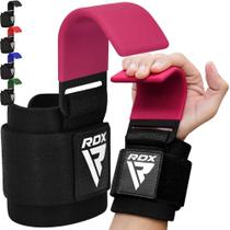 Ganchos para levantamento de peso, par de pulseiras RDX com suporte de pulso Ganchos para levantamento de peso, par de pulseiras RDX com suporte de pulso