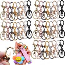 Ganchos para llavero MTOMDY con broches metálicos tipo almeja, 40 piezas + 8 colores Ganchos para llavero MTOMDY con broches metálicos tipo almeja, 40 piezas + 8 colores