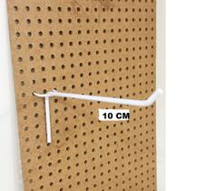 Ganchos Para Painel Eucatex Perfurado BRANCO 10 CM- PACOTE 10 UNID Ganchos Para Painel Eucatex Perfurado BRANCO 10 CM- PACOTE 10 UNID