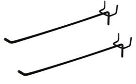 Ganchos Para Painel Perfurado 25cm Preto 50 und Reforçado